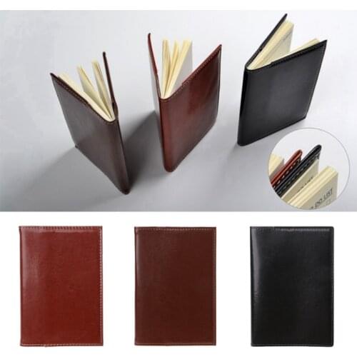 Mini Pocket Notebook Portable Journal Diary Book PU Leather Cover Note Pads