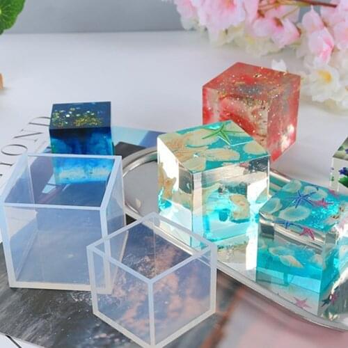 Square mirror silicone mold coasters/tables/decoration accessories UV resin jewelry dried flowers handmade molds household items