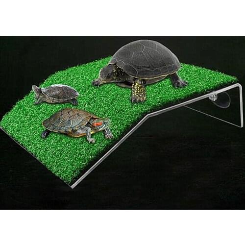 LeChong Simulation Water Plant Tortoise Terrace Brazilian Tortoise Sun Terrace Tortoise Climbing Terrace Aquarium Decoration
