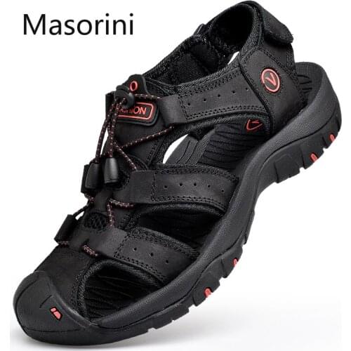 Masorini Men's Leather Sandals