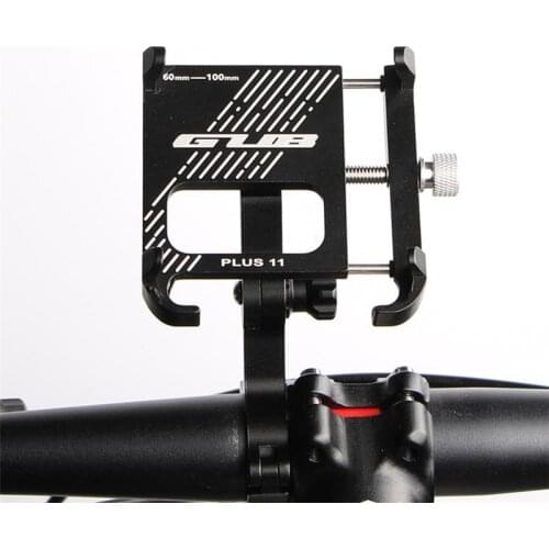 Newest GUB PLUS 11 Aluminum Bicycle Phone Stand For 3.5-7 inch Multi-angle Rotatable Bike Phone Holder Motorcycle Handlebar
