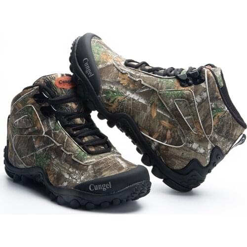 NEW Camo Tactical Boots Men Waterproof Military Tactical Boots Outdoor Combat Shoes Trekking Sneakers Man Hiking Hunting Boots