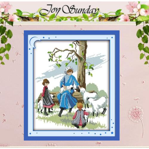 Shepherd Patterns Counted Cross Stitch DIY 11CT Printed 14CT Cross Stitch Set Chinese Cross-stitch Kits Embroidery Needlework