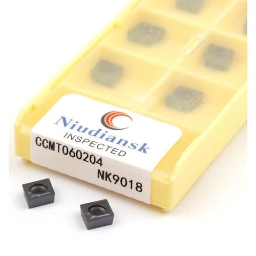 CCMT060204 NK9018 CCMT060208 CNC Lathe Machining Turning Tools Carbide Insert Rhombus Boring Knives Blade High Strength Cutting