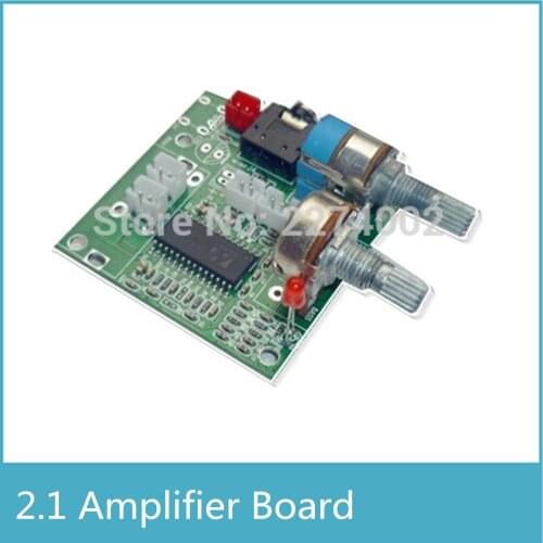 1pcs 5V 2.1 Channel Stereo Class D Digital Power Amplifier Audio 2.1 Amplifier Board Audio Amplifier Board MP006