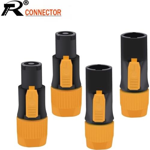 10pcs/lot IP65 Waterproof 3PIN AC Power Connector Male/Female Plug Connector OUT/IN 250V Power Plug for Stage Light LED Screen