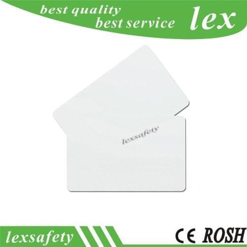 100pcs/Lot White PVC Plastic Shielded Credit Bank Card Protection Wallet RFID Blocking Smart Card