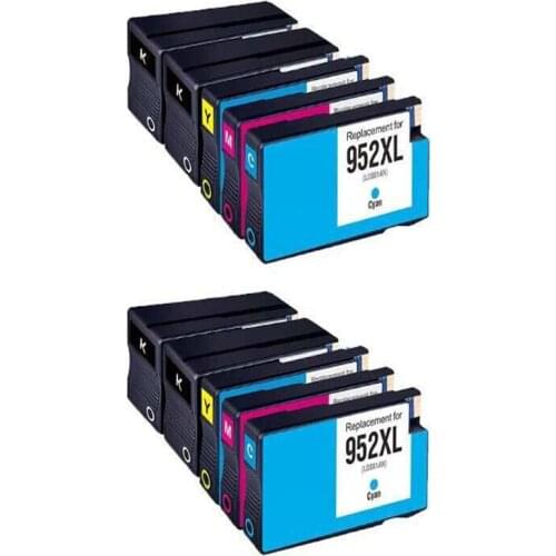 10PK Compatible for HP 952XL Ink Cartridges Replacement HP 952XL (4 Black, 2 Cyan, 2 Magenta, 2 Yellow)