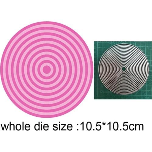 2021 metal cutting dies cut die mold 17pcs circle frame decoration Scrapbook paper craft knife mould blade punch stencils dies