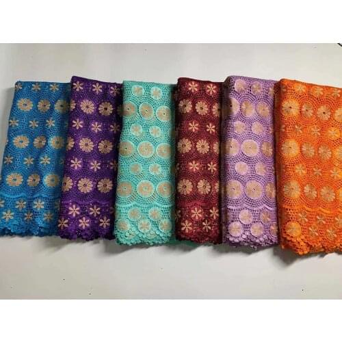 African Lace Fabric With Stones Nigerian Guipure Cord Lace Fabric 2021 High Quality Lace Water Soluble Laces For Wedding 5yards