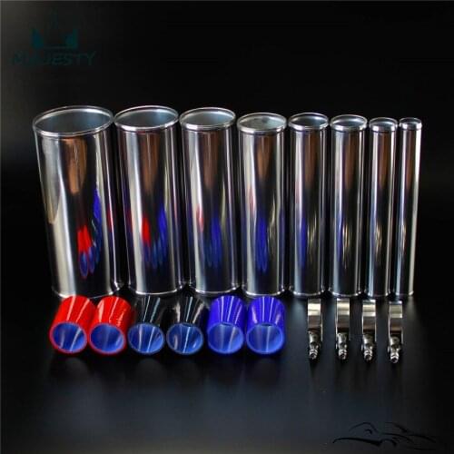 Aluminum 45mm 1.77" Intercooler Turbo Pipe Piping Tube+Silicone hose Clamps Kits