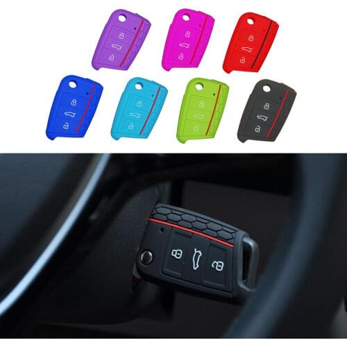 Remote 3 Buttons Car Key Case Cover for Volkswagen VW Golf 7 mk7 Key Protector Auto Accessories