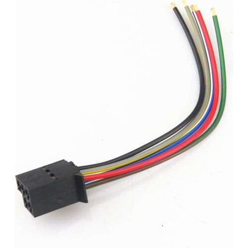 FHAWKEYEQ Window Glass Electric Switch Control Button Plug Pigtail Connector For VW Passat B5 Jetta MK4 Golf MK4 Bora 3B0959855B