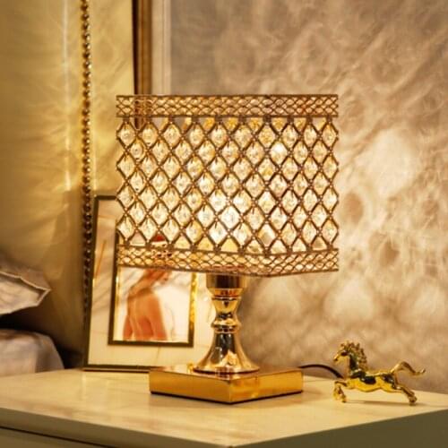 Crystal LED Table Lamp for Bedroom Bedside Romantic Birthday Gift Creative Decoration Gift Feeding LED Night Light Nightstand