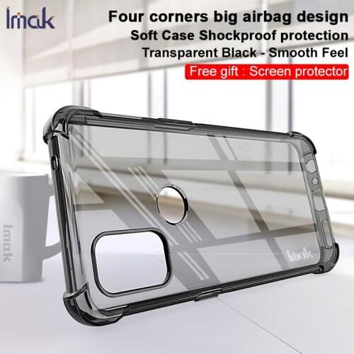 IMAK Airbag Case For OnePlus Nord N10 5G N100 Drop resistance Soft TPU Silicone Clear Transparent Cover Case