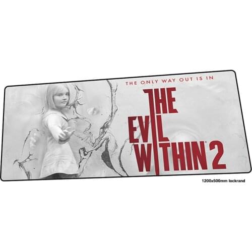 The evil within mouse pad gamer big 120x50cm notbook mouse mat gaming mousepad large Halloween Gift pad mouse PC desk padmouse