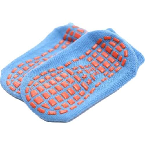 Solid Color Kids Girl Boy Anti Slip Breathable Elastic Sports Ankle Floor Socks