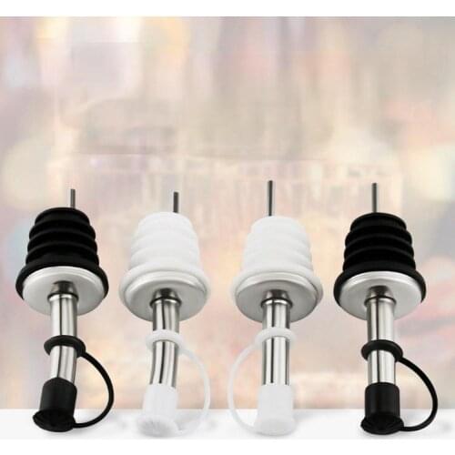 Stainless Steel Wine Stopper Olive Pourer Dispenser Bottle Mouth With Stopper Kitchen Bar Tools