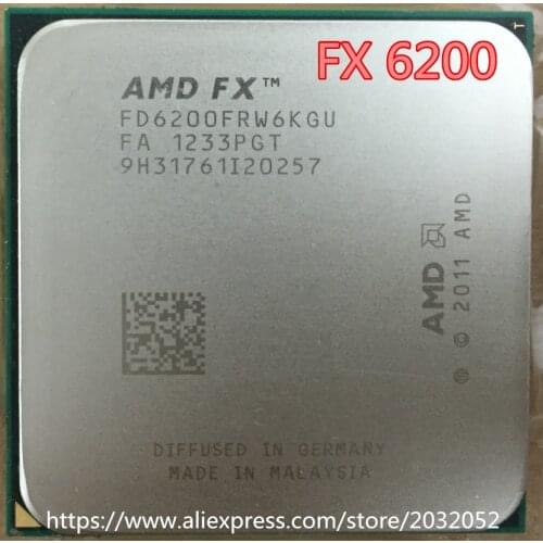 AMD FX 6200 AM3+ 3.8GHz/8MB/125W Six Core desktop processors CPU Socket AM3+ fx 6200