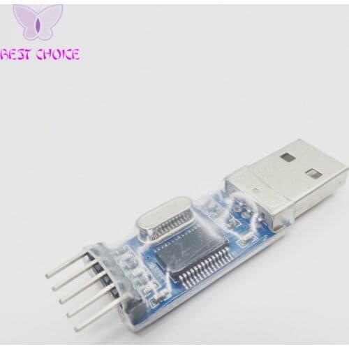 5PCS USB to TTL / USB-TTL / STC microcontroller programmer / PL2303 in nine upgrades plate with a transparent cover