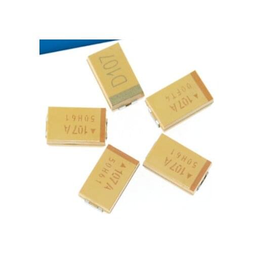 100UF 25V D type 7343 2917 107E SMD Tantalum Capacitor Connector TAJD107K025RNJ x500PCS