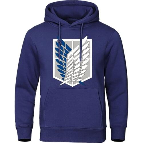 Attack on Titan Hoodie Wings Of Freedom Mikasa Mens Hoodies Japanese Anime Sweatshirt Men Pullover Autumn Winter Warm Streetwear