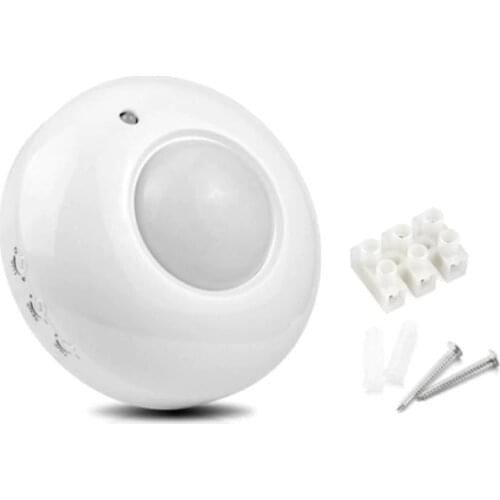 AC 220V High Quality PIR Sensor 360 Degree Human Infrared Motion Sensor Light Switch Ceiling Recessed Switch Detector