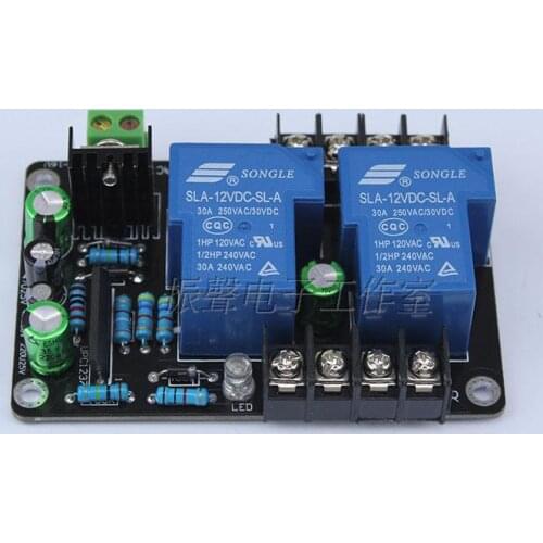 High power speaker protection board 30A high current stereo speaker protection board finished board