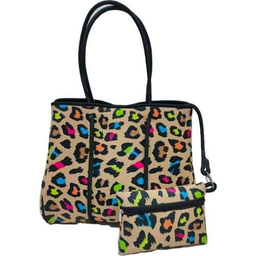 Women Neoprene Beach Bags Waterproof Large Capacity Tote Fashion Designer Beach Handbags