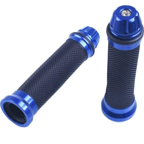 1 Pair Universal Motorcycle Sports Bikes Aiuminum Handle Rubber Gel Hand Grips 3 Color for Choose