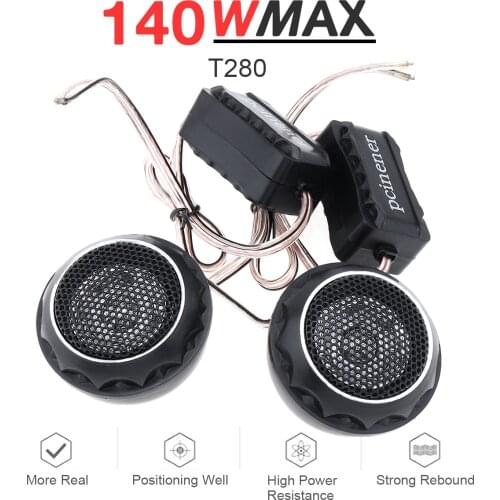 150W Universal Durable High Efficiency Mini Dome Car Tweeter Speakers for Car Audio System