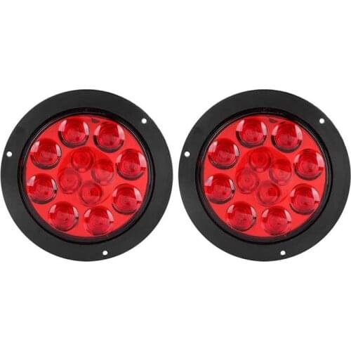 Car styling car accessories 4in 24V 12 LEDs IP65 Turn Signal Light Tail Fog Lamp For Truck Trailer lamp for auto LED