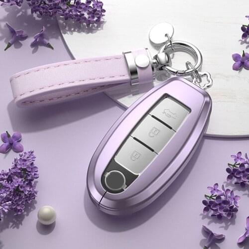 Aluminium alloy car key cover case shell keychain For Nissan Qashqai Juke J10 J11 X-Trail T32 T31 Kicks Tiida Pathfinder Note