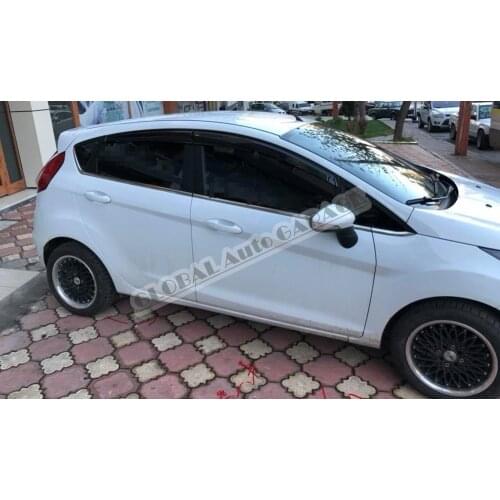 For Ford Fiesta 2009-2021 Chrome Bottom Window Moulding Window Frame Framework Auto Accessory Diffüser Spilitter Car-styling