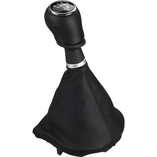 For VW Transporter Multivan Caravelle T6 2015-2020 5/6 Speed Stick Gear Shift Knob PU Leather Gaiter Boot Cover