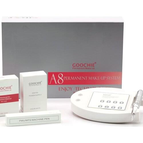 Goochie A8 Rorary Rocket Digital Permanent Makeup PMU Machine Kit with 15 R1 Needle Cartridges