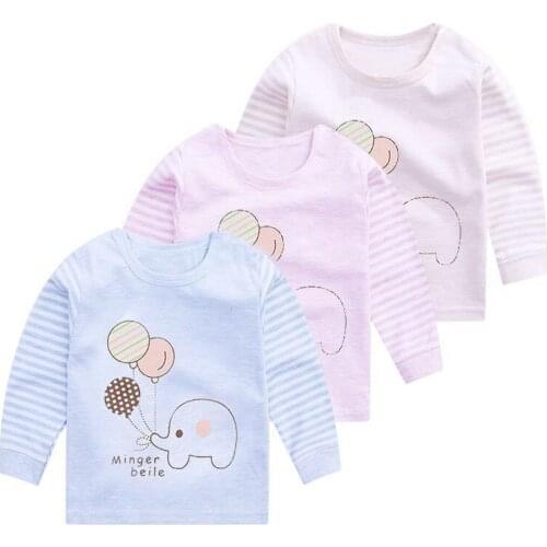 Newborn Baby Cotton Clothing Infant Baby Cute Tops Boys Girls Clothes Toddler Underwear Boys Print Pajamas Autumn Kids Inderwear