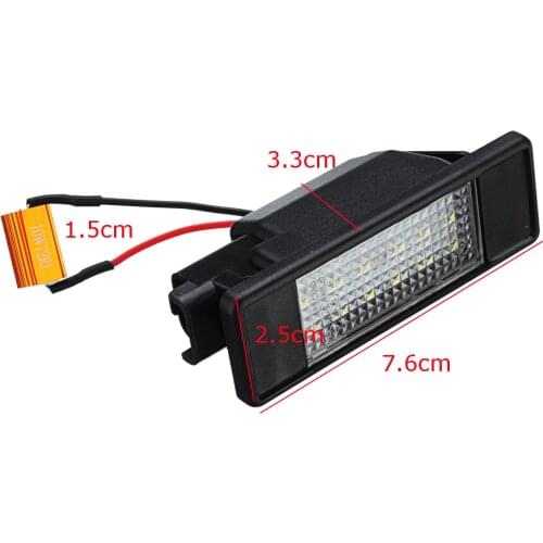2pc For Mercedes-Benz Sprinter W906 VITO W639 VIANO W639 LED License Number Plate Light Lamp
