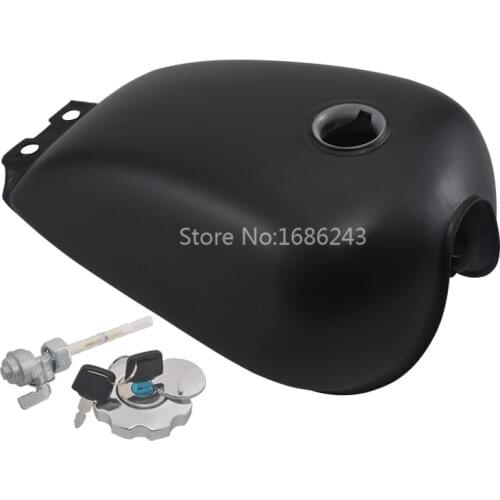 2.4 Gallon 9L Matte Balck Motorbike Fuel Gas Tank & Cover Keys Mounting Hardware Kit For Suzuki GN 125 Retro Oil Tank Cover Kit