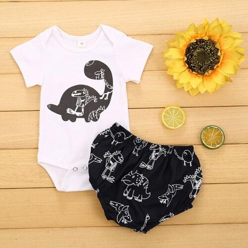 Newborn Baby Boys girl clothes Toddler Summer suits short sleeve Romper +shorts set children clothing girls baby outfits CM