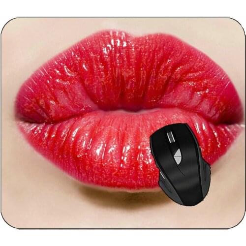 Printed Mouse Pad Female Lips Kiss Mouse Pad For Home Office Working