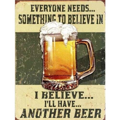 Creo que tengo otra cerveza Retro signo de Metal/placa Vintage de pared de la barra/Bar regalo