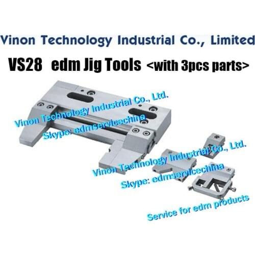 VS28 Jig Tools (with 3pcs special parts) Max. open:0-170mm and 0-Ø50mm, EDM Tooling Fixtures Jig Tools Stainless EDM Vise
