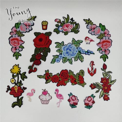 Cartoon Patch Fashion style Hot melt adhesive Applique Embroidery Badges Patches Stripes DIY Kids Clothing Accessory C5384-C5399