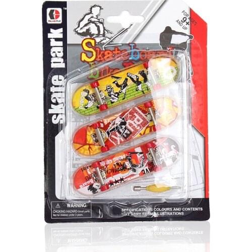 2020 New arrival 3pc/set Alloy bracket graffiti matte board finger skateboard