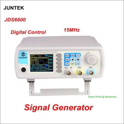 JDS6600 Digital Control Dual-channel DDS Function Signal Generator 15MHZ Arbitrary waveform signal generator frequency meter