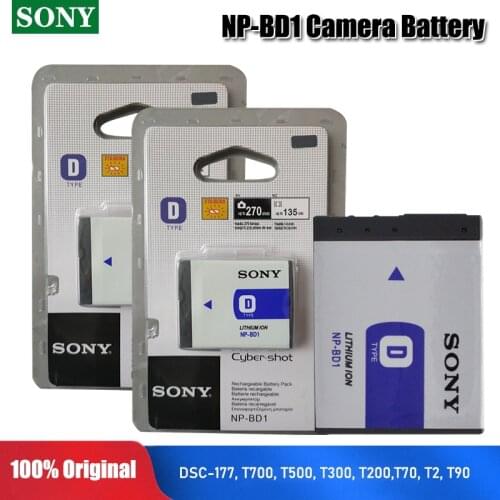 Sony Original 3.6v NP-BD1 NP BD1 FD1 NP-FD1 620mah Lithium Rechargeable Battery DSC T300 TX1 T900 T700 T500 T200 T90 Camera Cell