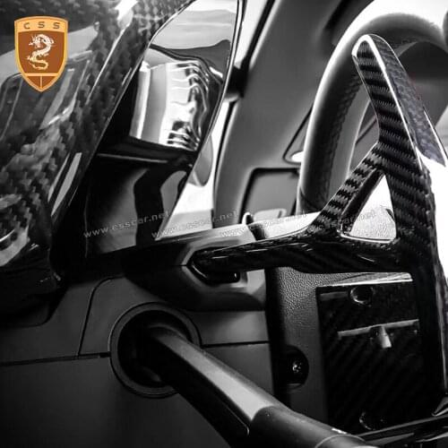 Dry Carbon Fiber Steering Wheel Paddles Shifters For Lamborghini Aventador LP700 LP720 11-15 Paddle Gearbox Car Accessories