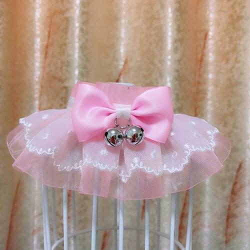 Dog Cat Neckerchief Collar Scarf Lovely Lace Bowknot Pet Bib Bandana Collars Puppy Necklace Necktie For Pets Wedding Accessories