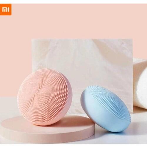 [Newest] Xiaomi Mijia Sonic Electric Facial Cleansing Instrument Smart Waterproof Silicone Massager Wash Face Care Cleaner